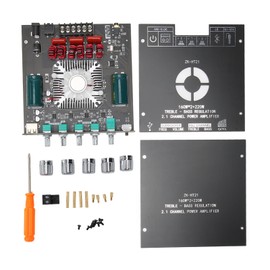 Bluetooth Amplifier Board 2.1 Channel Subwoofer HiFi Wireless Sound Power Amp Module with Treble Bass Control 15V‑36V