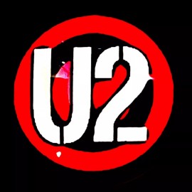 U2 BONO & THE EDGE SUNDAY BLOODY SUNDAY   LEATHER BRACELETS NECKPIN