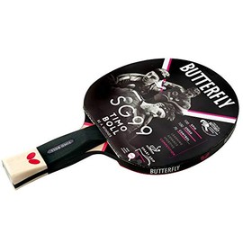 Butterfly Timo Boll SG99 Table Tennis Bat - ITTF Approved 1.8mm Wakaba Rubber One Size,Black / Red