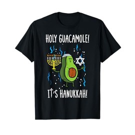 Holy Guacamole Hanukkah Avocado Chanukah Jew Men Women Kids T-Shirt