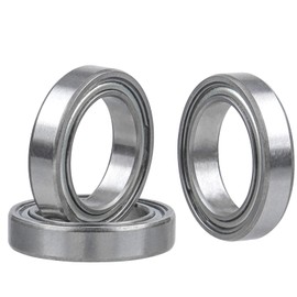 Bestgle Mini Bearings, Ball Bearings, 3 Pieces, Deep Groove Ball Bearing Replacement, With Both Shields, 0.5 inches (12.7 mm), Shank Router Bit Replacement Bearings, Inner Diameter 0.5 inches (12.7