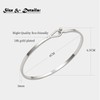 SIXDUTON Bangle Bracelet for Women 18K Gold-Plated Stainless Steel Oval