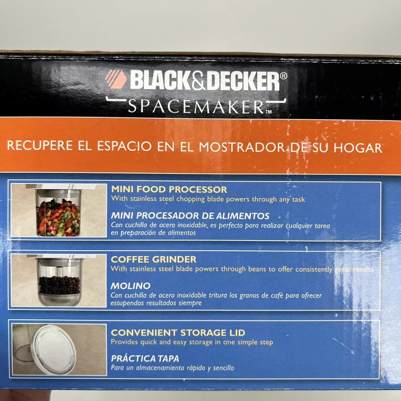 BLACK+DECKER New BLACK & DECKER SPACEMAKER Under Cabinet Mini Food