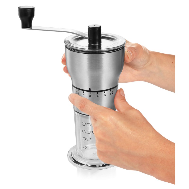 Tescoma GrandChef Kaffeemühle, Edelstahl, Silber/Schwarz