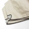 Nifty Colors 2406BG Folding Umbrella, Blackout Organza Heart Embroidered Mini