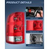 Nilight Taillight Assembly Compatible with 2007 2008 2009 2010 2011