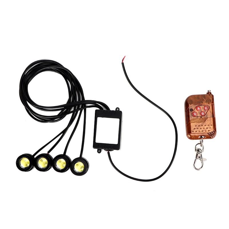 12V 6W 4in1 LED Eagle Eye Emergency Strobe Lamp Wireless