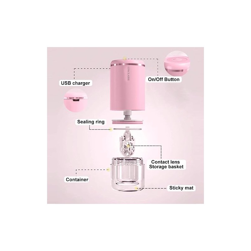 Contact Lens Cleaner, Intelligent Cleaning Machine for Soft and Rigid