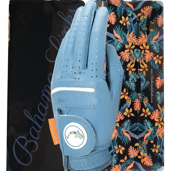 Bahama Links Golf Glove | Ocean Blue | Premium Cabretta