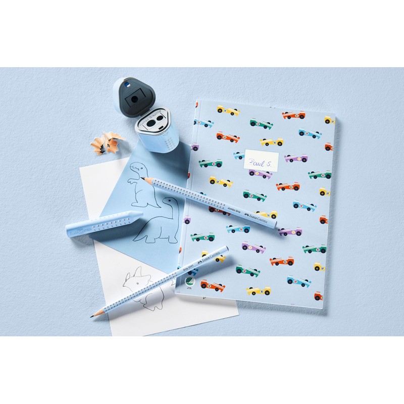 FABER-CASTELL 580084 Pencils Set Sky Blue 3-Piece with Jumbo Pencil