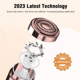 Facial Hair Removal for Women, SEIHAI Hair Removal Device(2023), Rechargeable Hair Remover for Women, Facial Hair Remover for Face, Upper Lip, Chin, Included 2 x Replacement Heads