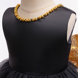 Jup'Elle Little Girl Party Dresses V-Back Black Dress for Toddler Girls 24 Months