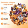 80 Pcs Halloween Paper Cards Lollipop Jam Chocolate Candy Holder