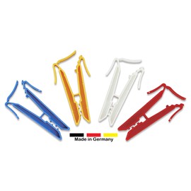 Sock Clips in the Colours Red/White/Yellow/Blue