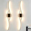 Amansour No Hardwire Battery Operated Wall Sconces Set of Two,