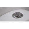 Toilet Tank Lid Chromed Dual Flush Top Button 48 mm