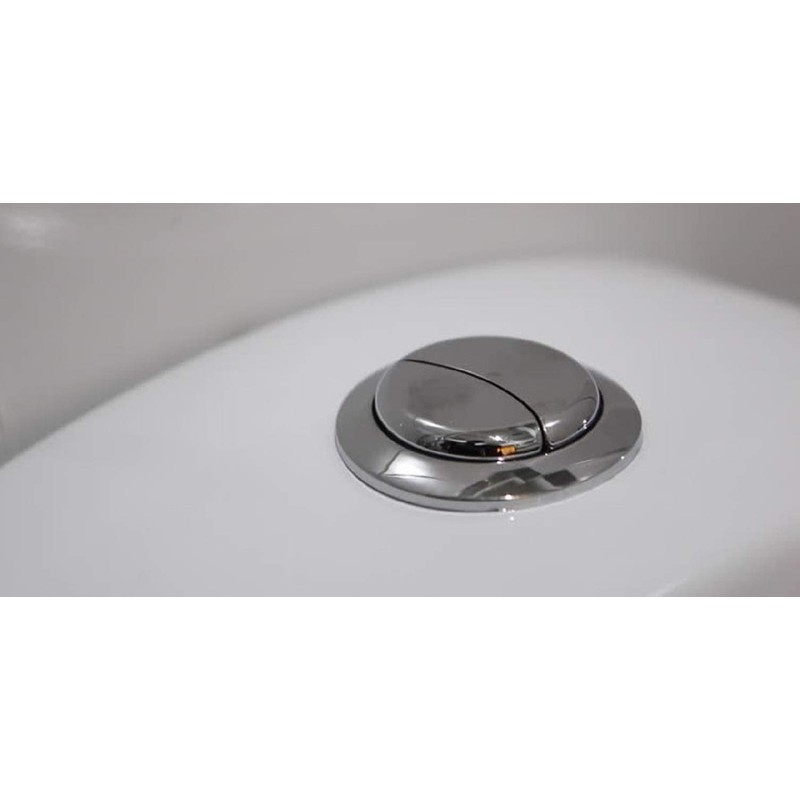 Toilet Tank Lid Chromed Dual Flush Top Button 48 mm