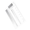 IMIKEYA Chest Card Scale Film Ruler Transparent Defect Detection Tool