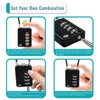 SISAV 4 Digit Cable Combination Locks 12 inches Cable for