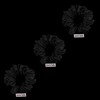 Shhh Silk 3 Pack Medium Black Silk Scrunchies