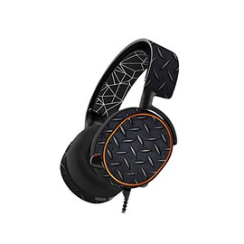 MightySkins Skin Compatible with SteelSeries Arctis 5 Gaming Headset - Black Diamond Plate | Protective, Durable, and Unique Vinyl wrap Cover | Easy to Apply, Remove | Made in The USA