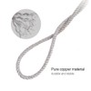 High Temperature Resistant Twisted Silver Wire, 32 Strands Speaker Wire