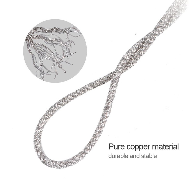 High Temperature Resistant Twisted Silver Wire, 32 Strands Speaker Wire