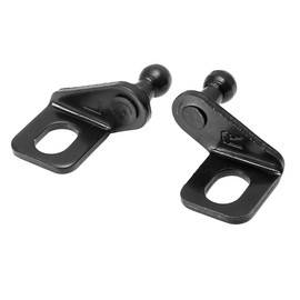 X AUTOHAUX 1 Pair 10mm Car Ball Studs Mounting Brackets Black 42x35x21mm