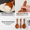 Natural Wood Rice Spoon - Non-Stick Ergonomic Cooking Spoon for