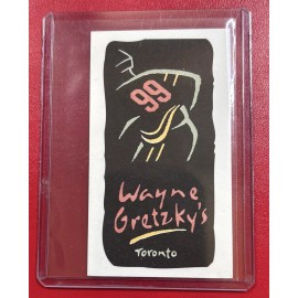 Wayne Gretzky's Restaurant 1990s Wayne Gretzky Restaurant Toronto Ontario Canada Original Business Card
