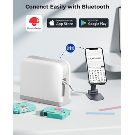 Vixic Label Maker, P3200 Label Maker Machine with Tape Bluetooth,Protable Handheld Sticker Printer Mini Label Machine, Small Label Maker DIY Gifts, Portable Grey Label Printer for Office, Home