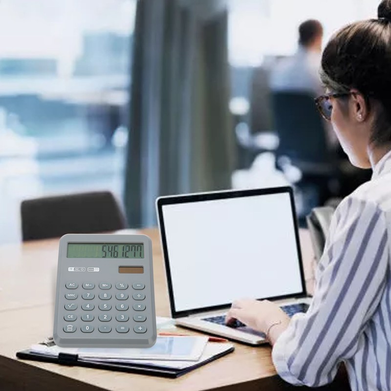 Calculator with Notepad 12 Digits Large Display Support Solar and