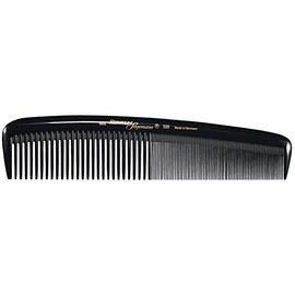 Hercules Sägemann 664-326 Professional Women's Comb Natural Rubber Hair Comb with 2 Teeth Coarse + Fine - 8 Inches - Women's Hair Comb