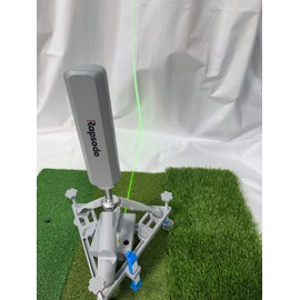 Leveling and Alignment Stand with Integrated Green Alignment line and Rechargeable Battery for Rapsodo MLM2Pro and Garmin R10 Launch Monitor