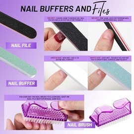 Fandamei Kit Para El Cuidado De Las Uñas, Limas Y Pulidores De Uñas, Kit De Herramientas Para Cutículas, Herramientas Para Manicura, Juego De Limas Pa