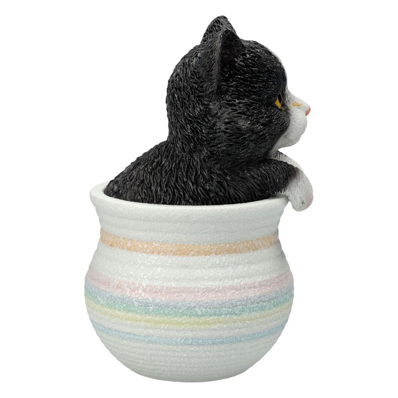 Figuren Shop GmbH Cat Figurine Flower Pot - Decorative Cat
