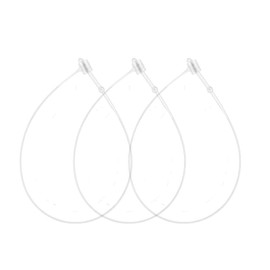 Yesallwas 7"1000Pcs Plastic Tag Fastener Clear Snap Lock Pin Security Loop for Office Clothes (7" 18cm)