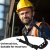 2PCS Hard Hat Chin Strap, With Detachable Elastic Strap And