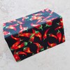Checkbook Cover - Billfold Wallet - Red Chili Pepper Fabric