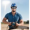 GREEN DEVIL Replacement Integrated Clear/Coloured Visor, Compatible with Mervex Vent
