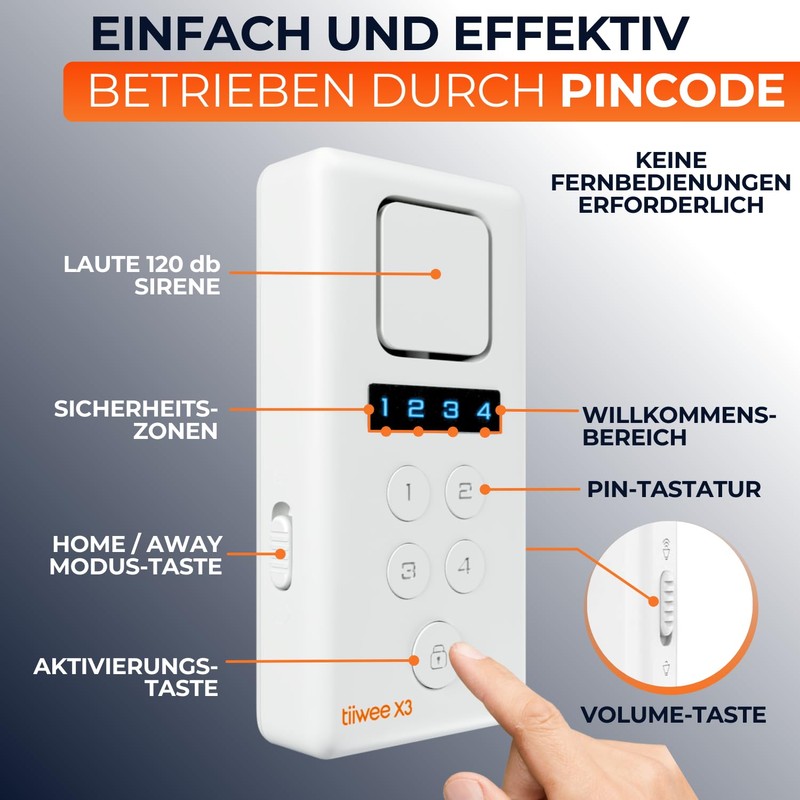 tiiwee Home Alarm System Kits, Alarm System with Window or
