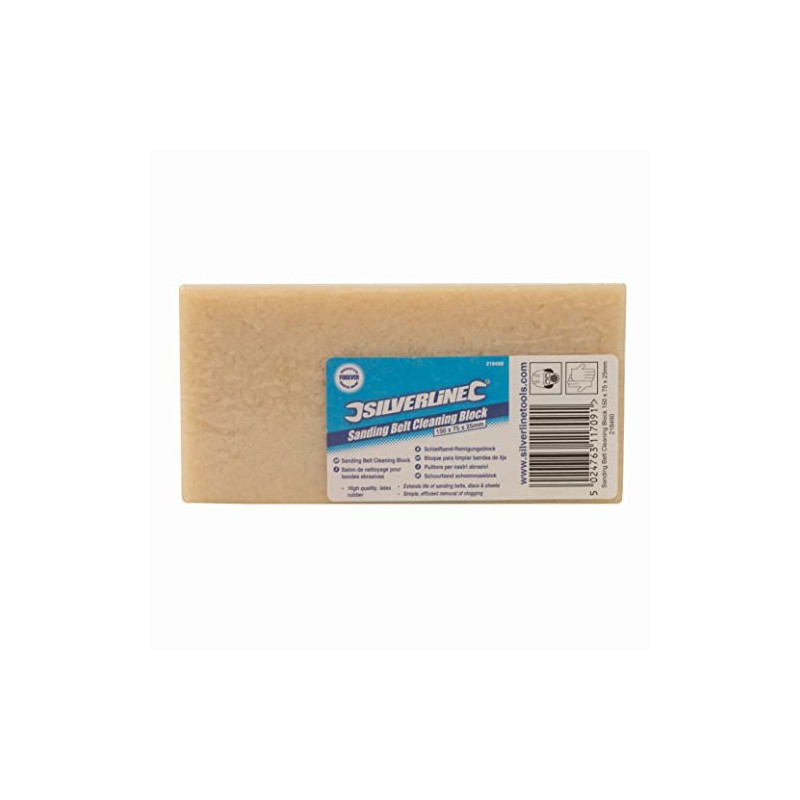 Silverline 218490 Sanding Belt Cleaning Block 150 x 75 x