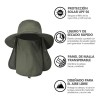Sombrero Para El Sol Gorracon Proteccion Cuello Y Cara Army