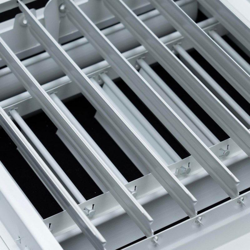 Fits 8x8 Duct Opening Aluminum 4-Way Adjustable Air Supply Grille