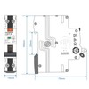 16A RCBO Circuit Breaker, SAFEMORE RCD Safety Switch with Earth