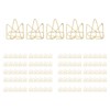 100PCS Metal Crown Paper Clips Multifunctional Rustproof Electroplating Process Prevent