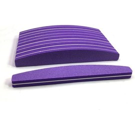 10 PEZZI SQUADO Buffer per Unghie, Doppio Lima Lato, Lime per unghie. Strisce di Manicure, Strumenti Smalto Pedicure, Modellare Rettangolare Ricostruzione COLORE ROSA E BLU (10 PEZZI)