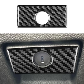 UOADA 1pc Co-Pilot Glove Box Organizer Handle Carbon Fiber Sticker Cover for Infiniti G37 2008-2013 G35 2007-2008 G25 2011 2012 Q60 2014 2015