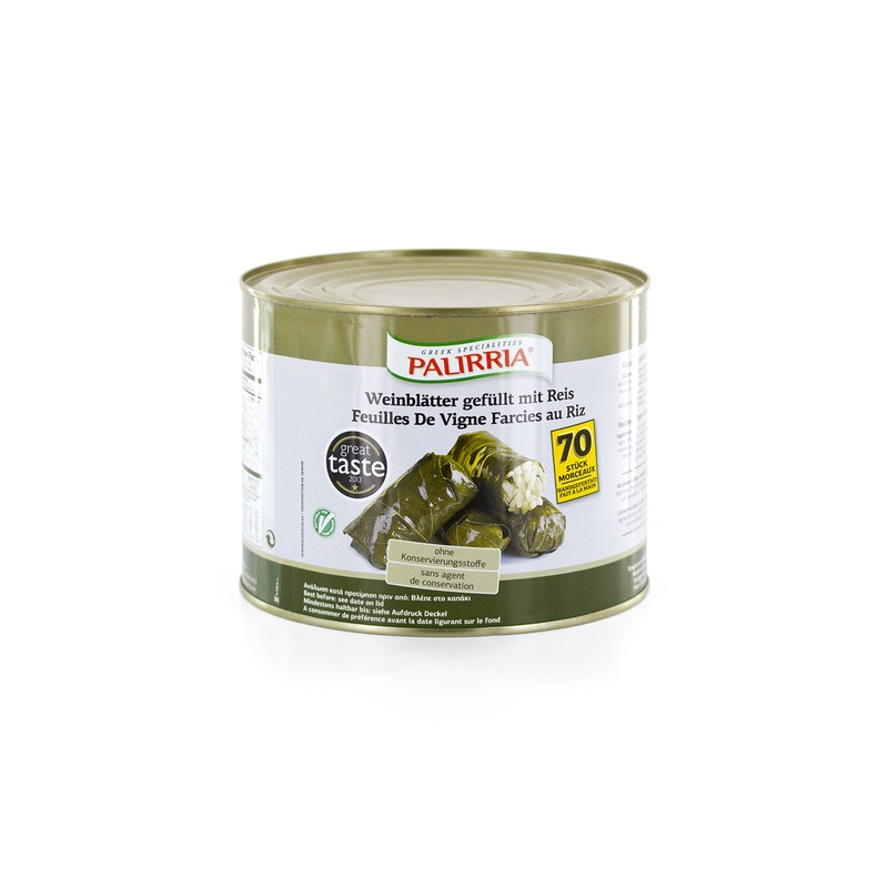 Palirria Stuffed Vine Leaves 2 Kilo Can