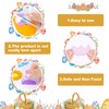 Easter Gel Window Clings Set, Upgraded Larger Size, Reusable Jelly